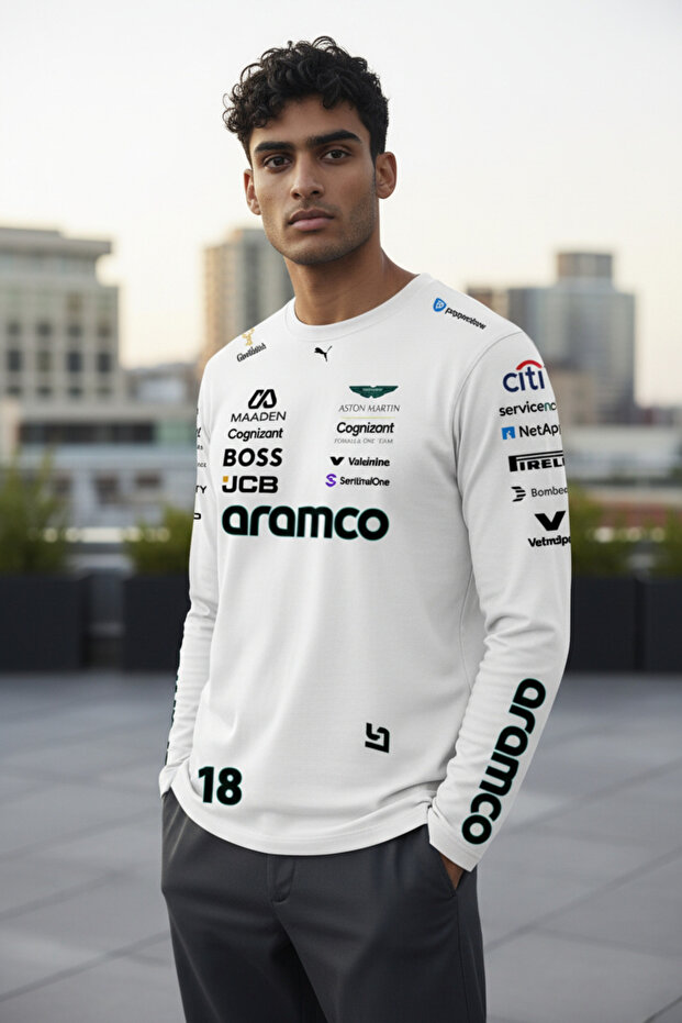 Formula 1 Exclusive Design Aston Martin Team T-Shirt - Special Series for Racing Fans