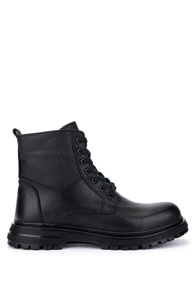 Men's Genuine Leather Black POSTAL Boots