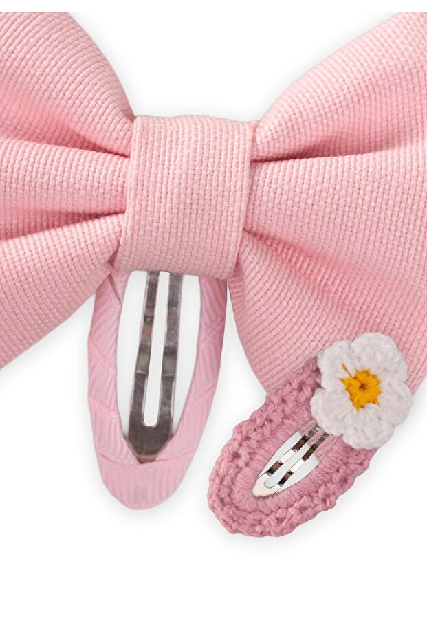 Kurdele Ve Örmeli Toka Pembe - 2