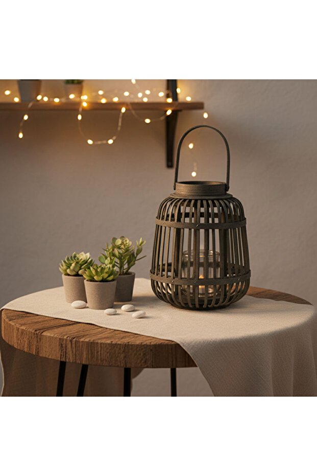 Bambu Lantern - Yeşil - 4