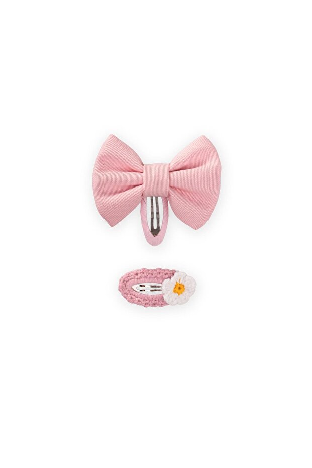 Kurdele Ve Örmeli Toka Pembe - 1