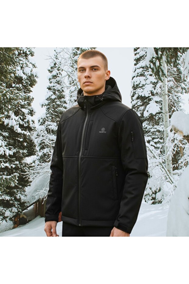 North Softshell Mont - Siyah - 3