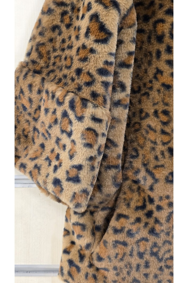 Leopard Pattern Plush Jacket - 4