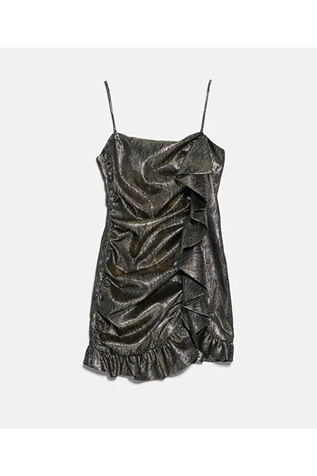 Rochie scurta, Auriu - 1