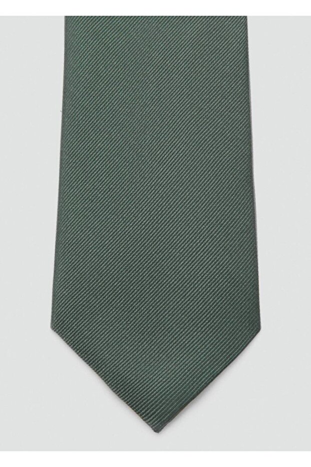 Düz ipek kravat - 3