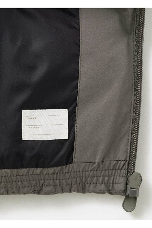 Kapüşonlu kapitone yelek - 4