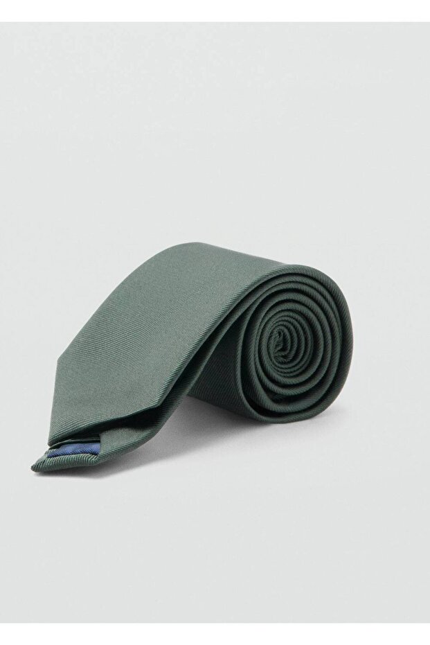 Düz ipek kravat - 1