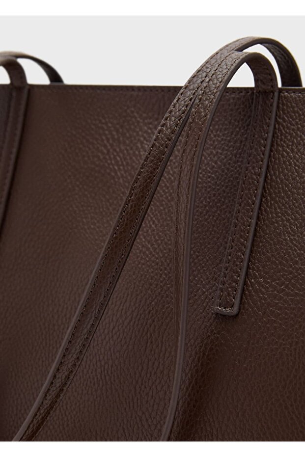 Çift saplı shopper çanta - 7