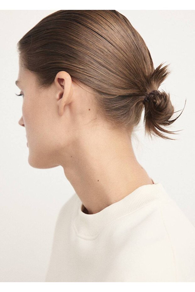 Dökümlü pamuklu sweatshirt - 8