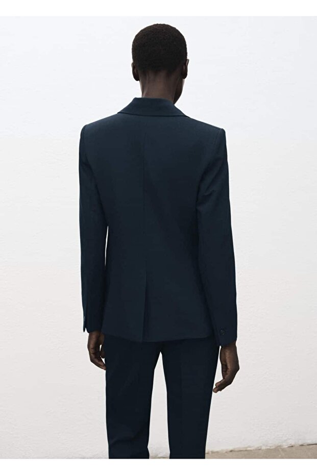 Dar kesim blazer ceket - 4