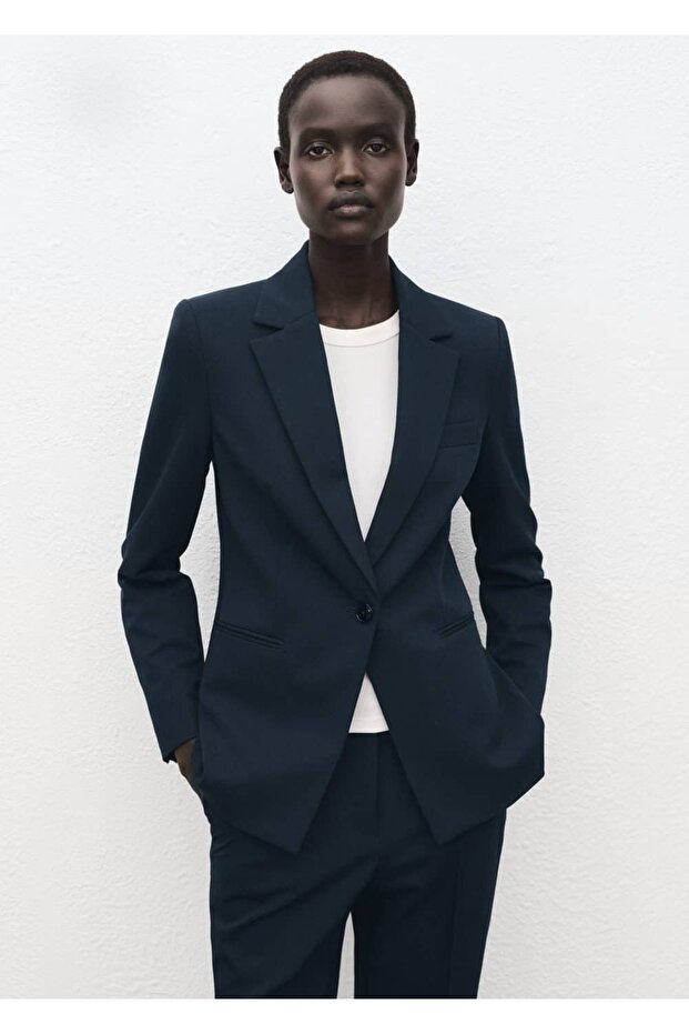 Dar kesim blazer ceket - 1