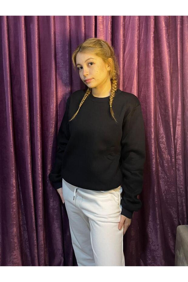 Black Split Sweatshirt - 2