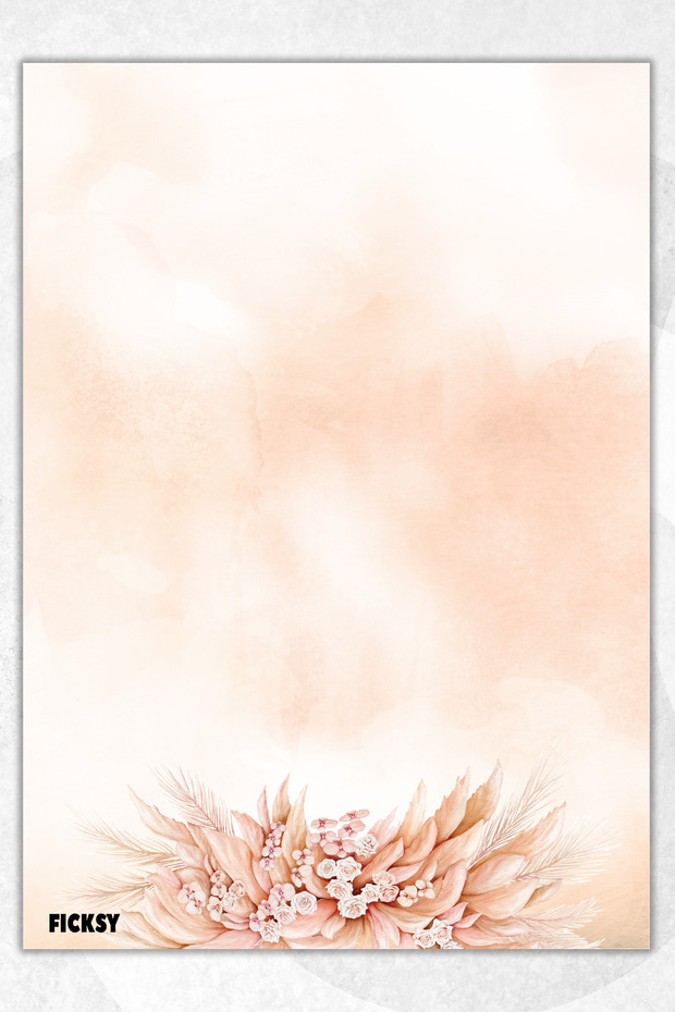 Flower Note Paper - A5 Size - 50 Sheets - Notepad - Memopad - Memo Pad - To Do List - 1