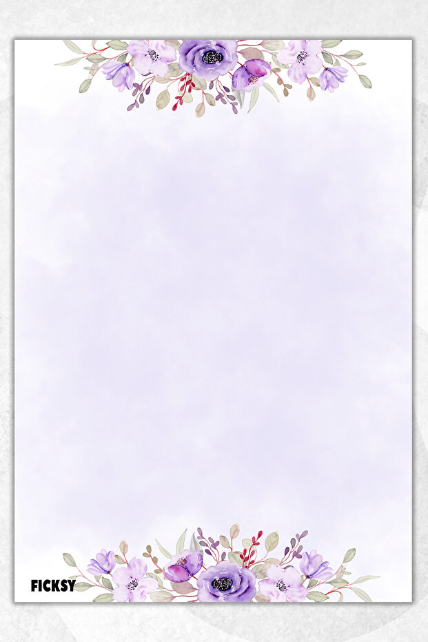 Flower Note Paper - A5 Size - 50 Sheets - Notepad - Memopad - Memo Pad - To Do List - 1