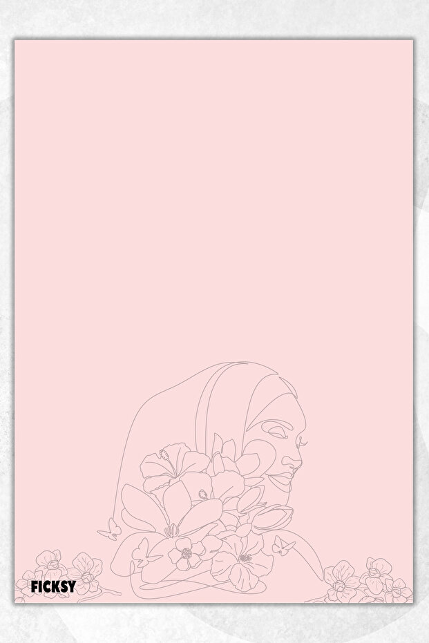 Flower Note Paper - A5 Size - 50 Sheets - Notepad - Memopad - Memo Pad - To Do List - 1