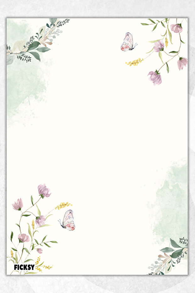 Flower Note Paper - A5 Size - 50 Sheets - Notepad - Memopad - Memo Pad - To Do List - 1