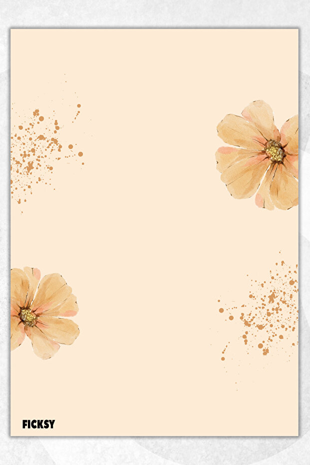 Flower Note Paper - A5 Size - 50 Sheets - Notepad - Memopad - Memo Pad - To Do List - 1