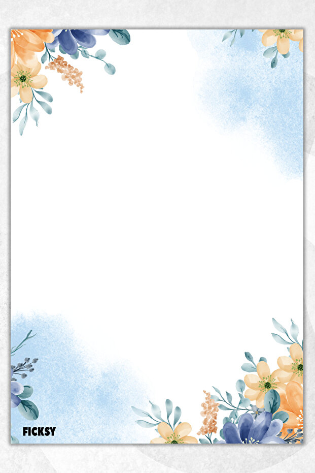 Flower Note Paper - A5 Size - 50 Sheets - Notepad - Memopad - Memo Pad - To Do List - 1