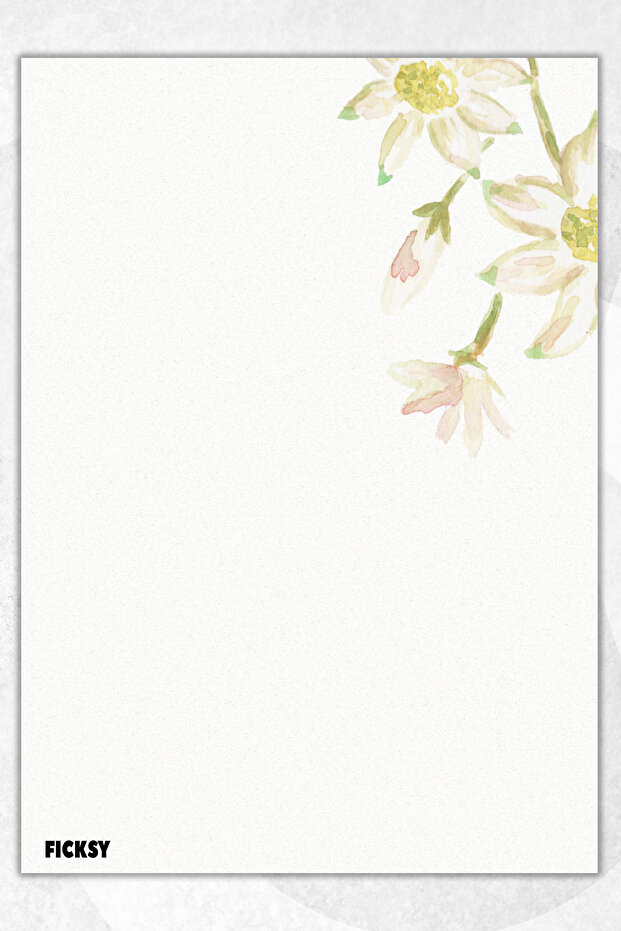 Flower Note Paper - A5 Size - 50 Sheets - Notepad - Memopad - Memo Pad - To Do List - 1
