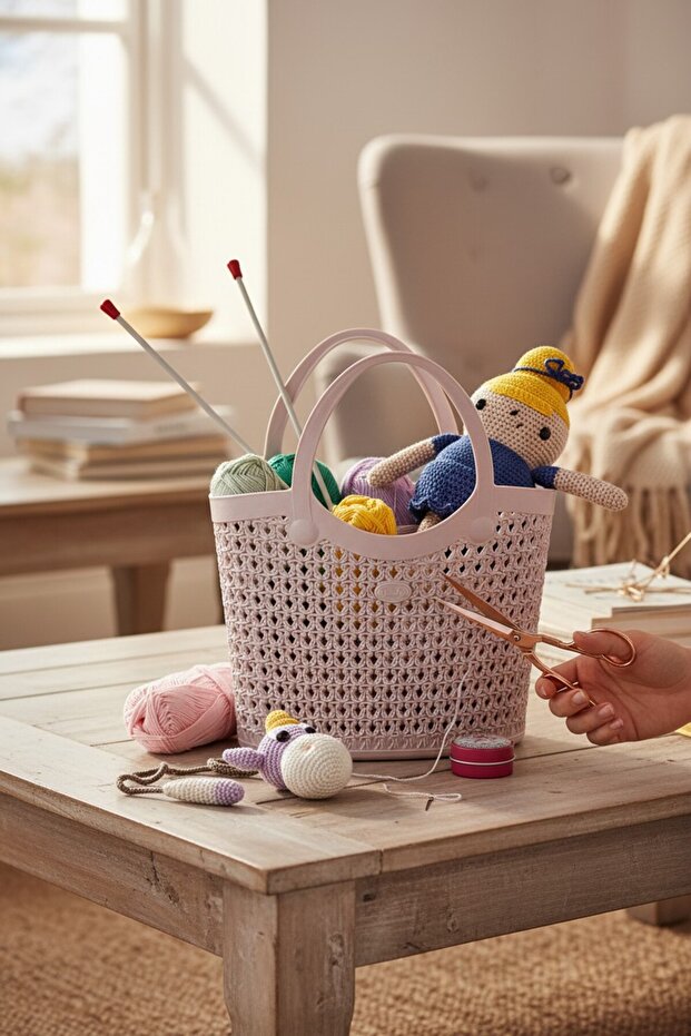 Silicone Flexible Multi-Purpose Basket, Bag Organizer, Suitable for Indoor and Outdoor Use