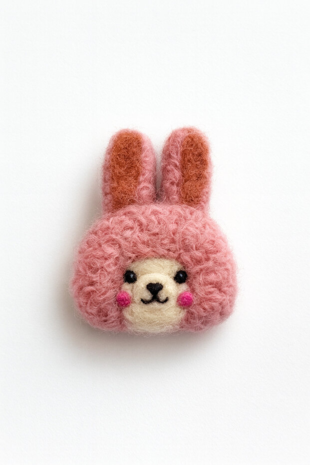 Handmade Felt Figure Brooch Buckle Crown Ornament – Cute Felt Accessory 23