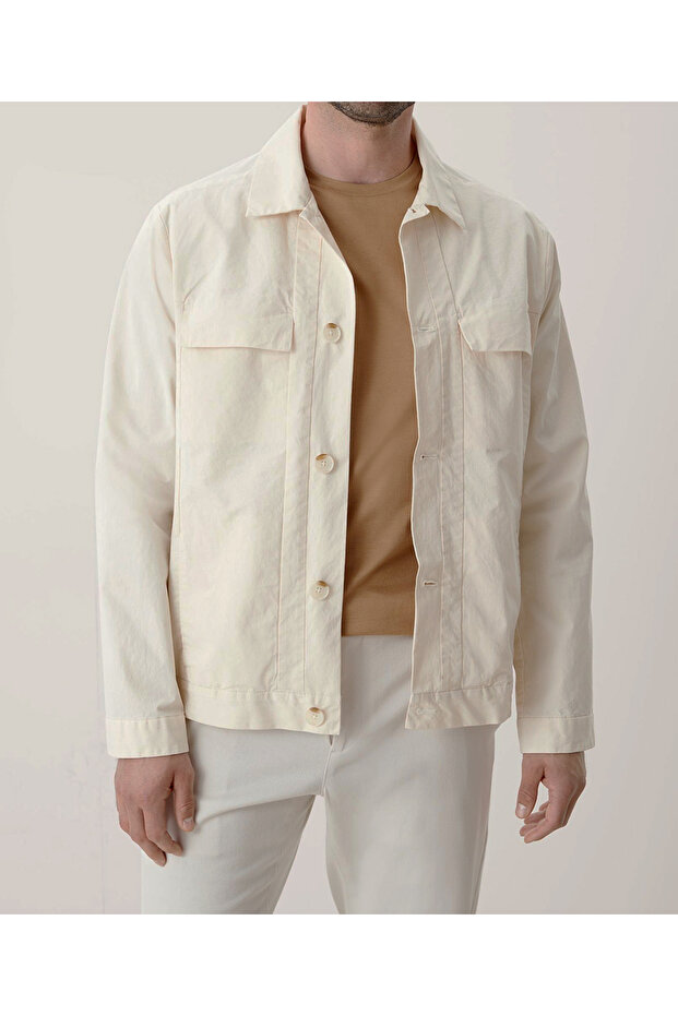 Jacket, Cream - 1