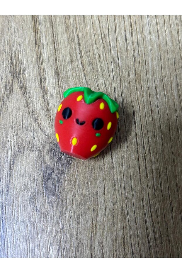 3D Cute Strawberry Model Keychain - 1