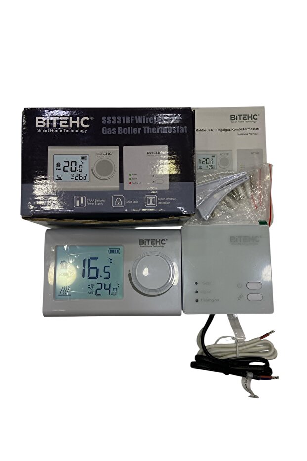 (BİTECH) SS331RF KOMBİ ODA TERMOSTATI KABLOSUZ