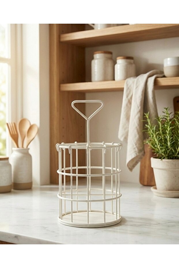 حامل ملاعق أبيض - 1