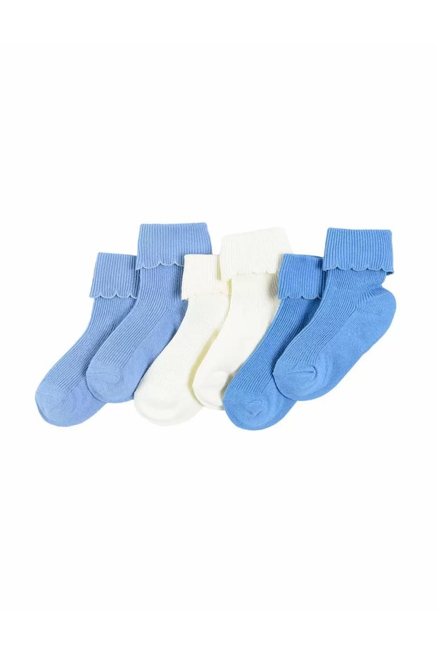 Socks set, White/blue