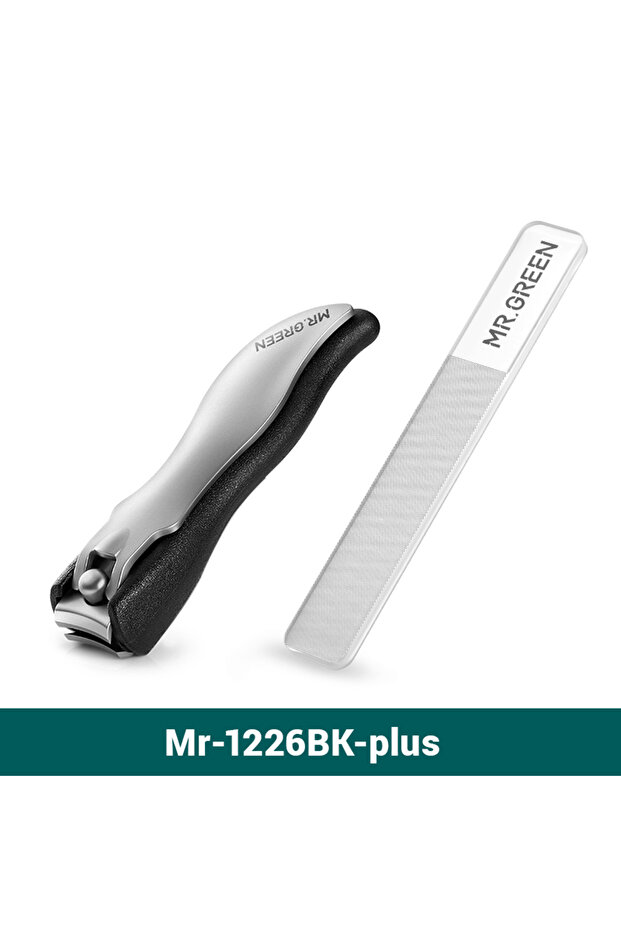 MR.GREEN 1226BkPlus MR.GREEN Colorful Nail Clippers Anti Splash Fingernail Cutter Detachable Design