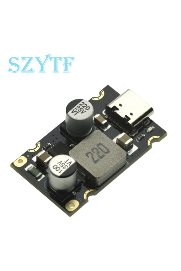 وحدة خفض الجهد SZYTF PD65W، وحدة شحن سريع، منفذ من النوع C، تيار مستمر 8-32 فولت، 3.25 أمبير، PD3.1 PPS