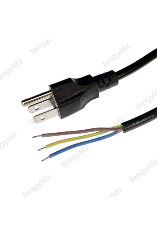 dark blue 3 Prong US USA Power Extension Cable Dishwasher Power Cord 1.5m For Air Conditioner Electr