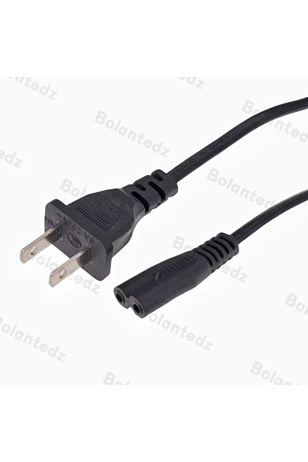 0.5M US Bolantedz 0.5M 1.64ft-Prong Pin AC EU/US Power Cable High Quality Wire Conductor Power Cord