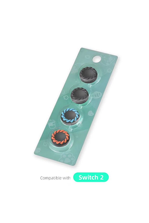 أغطية قبضة الإبهام المصنوعة من السيليكون BKOBU4 DATA FROG لجهاز التحكم Switch 2 Joy-Con NS2 المضادة للانزلاق Joy