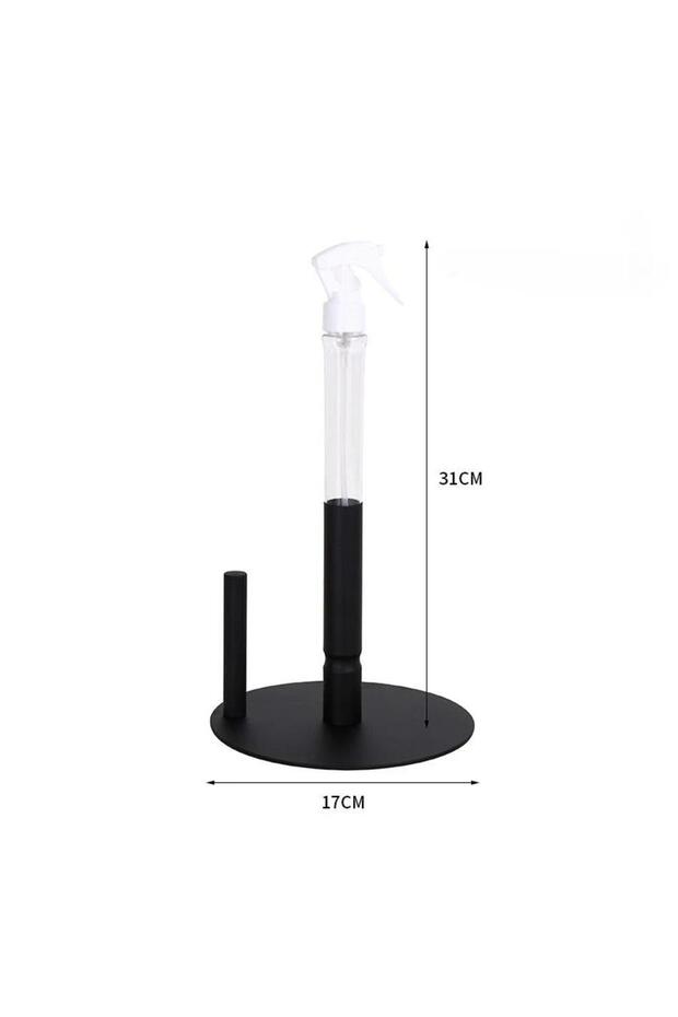 as picture show Paper Towel Holder with Spray Bottle, Stainless Steel Countertop Paper Towel Holder,