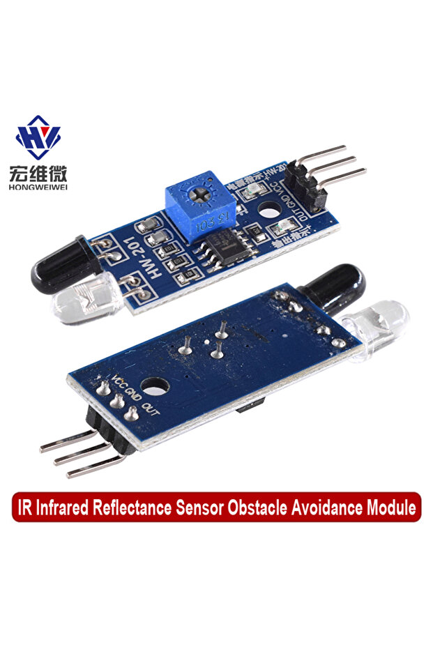 وحدة تتبع تجنب العوائق لمستشعر انعكاس الأشعة تحت الحمراء لـ Arduin... - 1