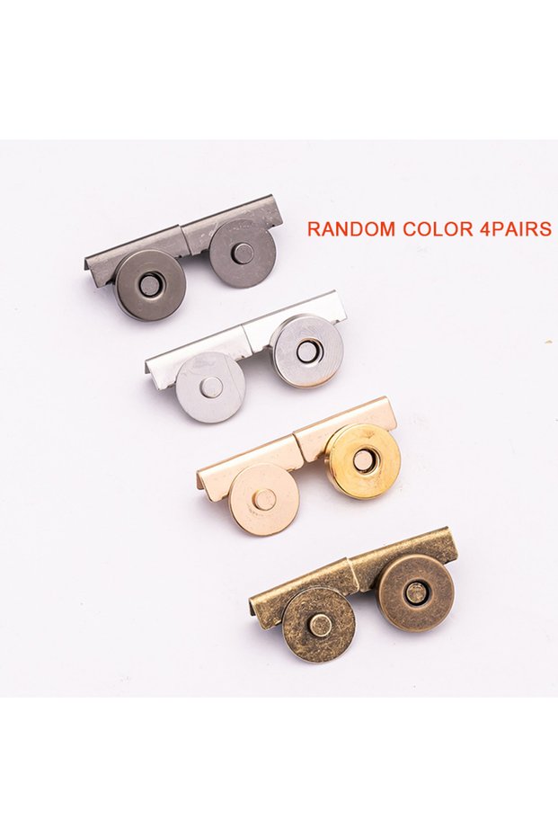 random color 4pairs 4pairs bag snap accessories magnetic buckle bag snap hidden button seam-free but