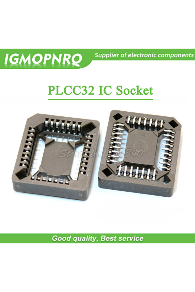 10 قطع من مقبس PLCC32-SMD IC، محول مقبس PLCC32، محول PLCC PLCC-32 ذو 32 سنًا