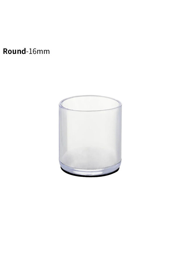 16mm 16Pcs 16/19/25/30mm Chair Leg Cap Feet-Protector Pads Non-slip Transparent Table Covers Fu...