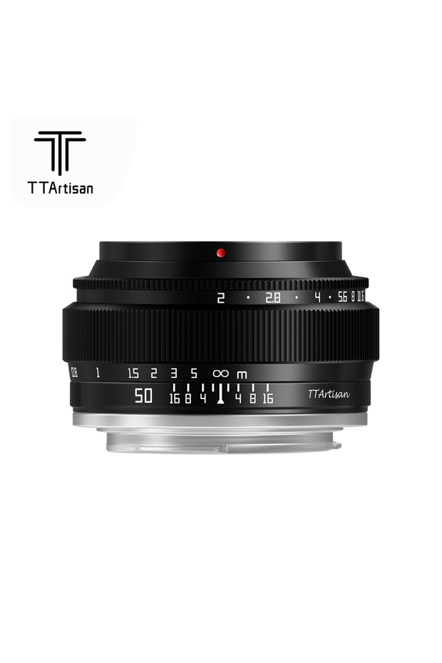 E mount Black TTArtisan 50mm F2 Full Frame Manual Focus Prime Portrait Lens for E Nikon Z Fuji X Le