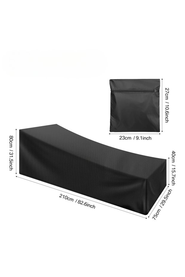 210x75x40x80CM Outdoor Garden Sunbed Cover Sun Lounger Cover Patio Outdoor Lounge Chair Recliner Pro