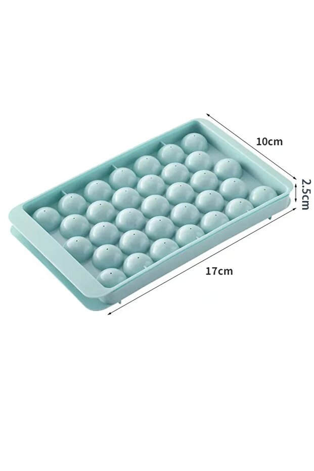 Blue Family 33 Ice Cube Trays Hockey PP Mold Frozen Whiskey Ball Popsicle Fridge Ice Cube Box Lollip