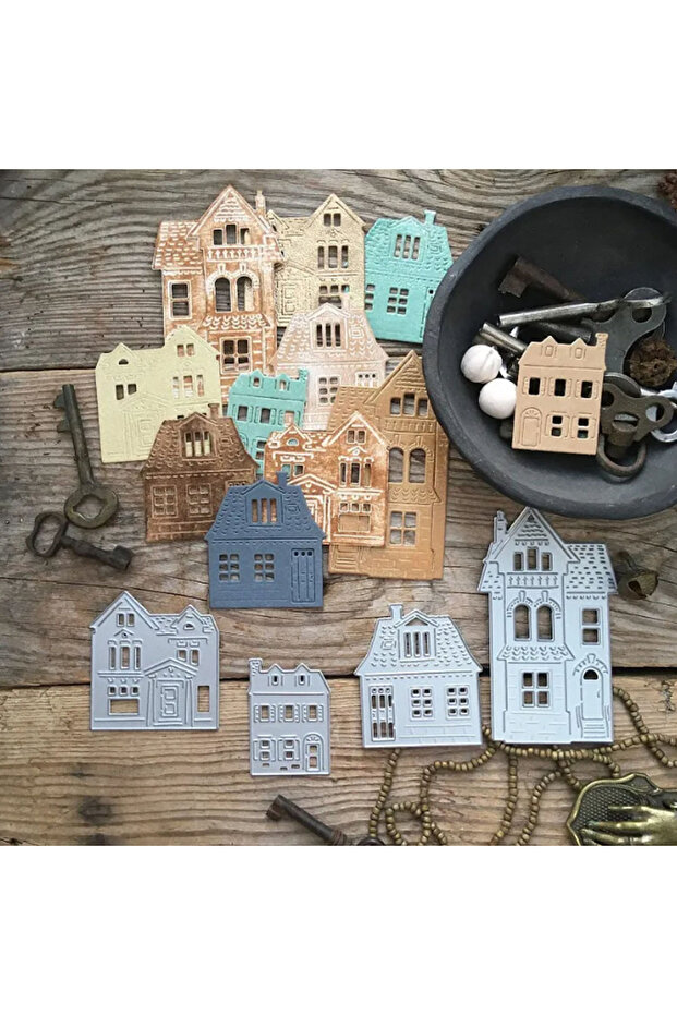 House Metal Cutting Dies For DIY Scrapbooking Decorative Embossing Handcraft Die Cutting Template...