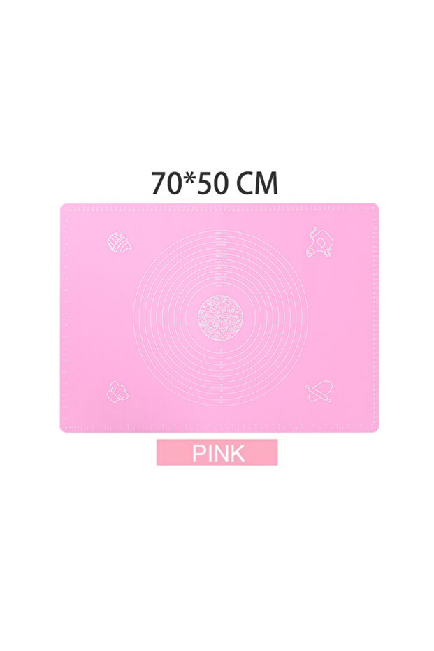 pink 70x50 Silicone Baking Mat Kneading Dough Mats Pizza Cake Sheet Cooking Grill Gadgets Bakeware T
