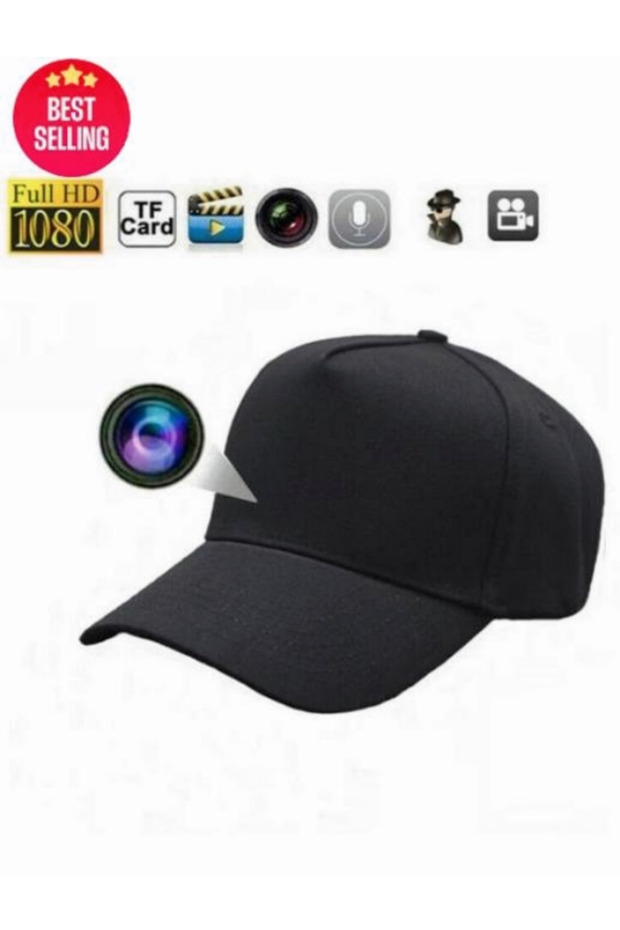 Hat compact wireless WiFi camera, 1080P HD, enhanced night vision, security monitoring - 1
