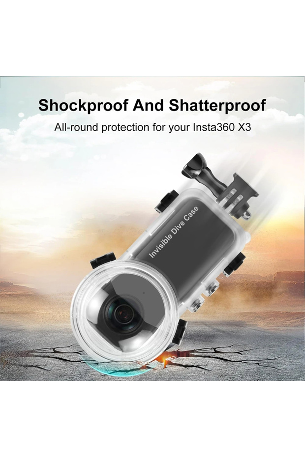 For Insta360 X3 Invisible Dive Case For Insta360 X3 Waterproof Protector 2023 New For Insta 360 X3 U - 4