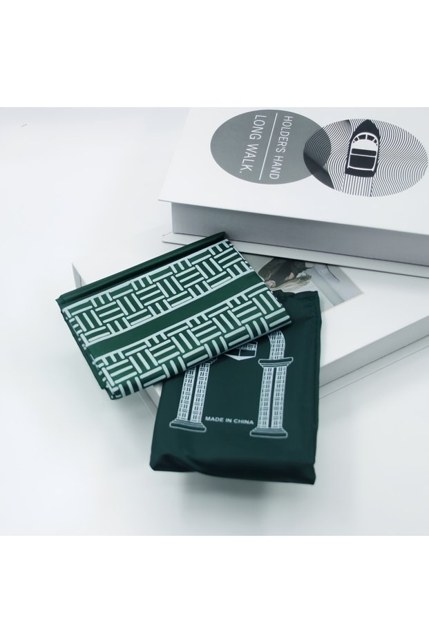 65CMx100CM green Portable Muslim Prayer Rug 65x100CM Waterproof Braided Mat Simply Travel Home Blan