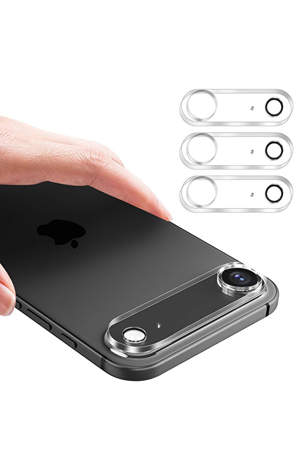 واقي عدسة الكاميرا الشفاف ثلاثي الأبعاد من الزجاج المقوى لهاتف iPhone 17 Air Clear للكاميرا الخلفية لهاتف iPhone 17 Air