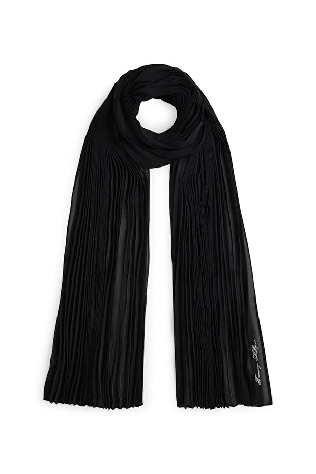 TOMMY SCRIPT CHIFFON SCARF - 1